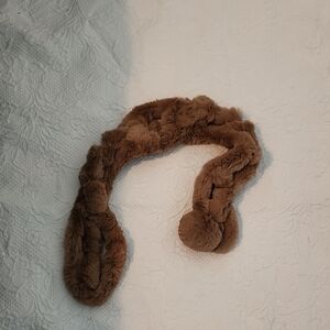 Brown Faux Fur Scarf